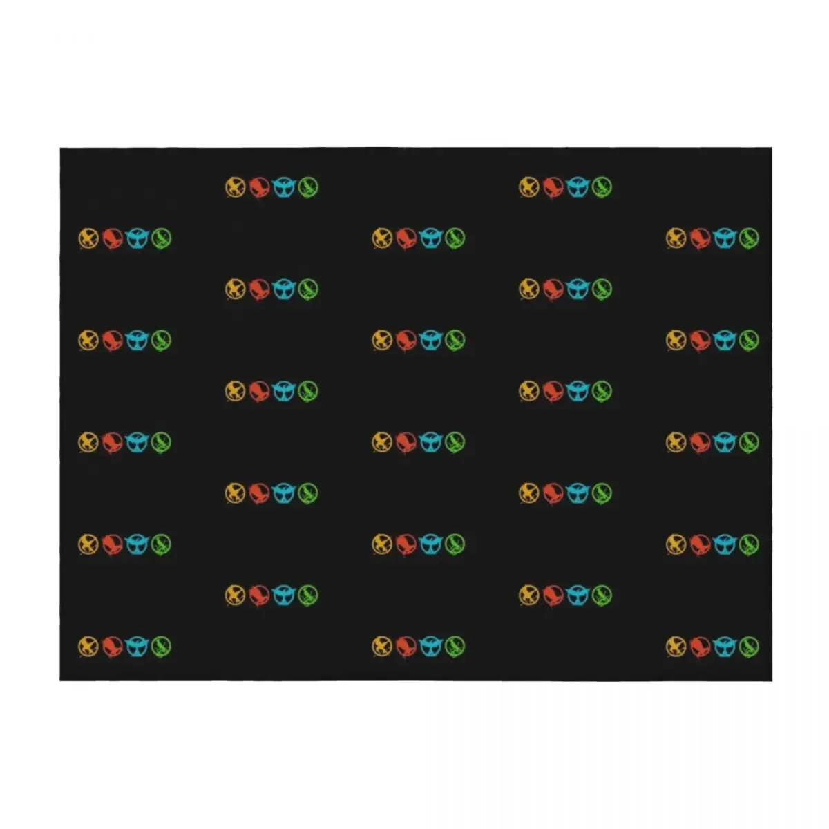 

The Hunger Games Mockingjay Logos Throw Blanket Furry cosplay anime Bed Sofa Quilt Blankets