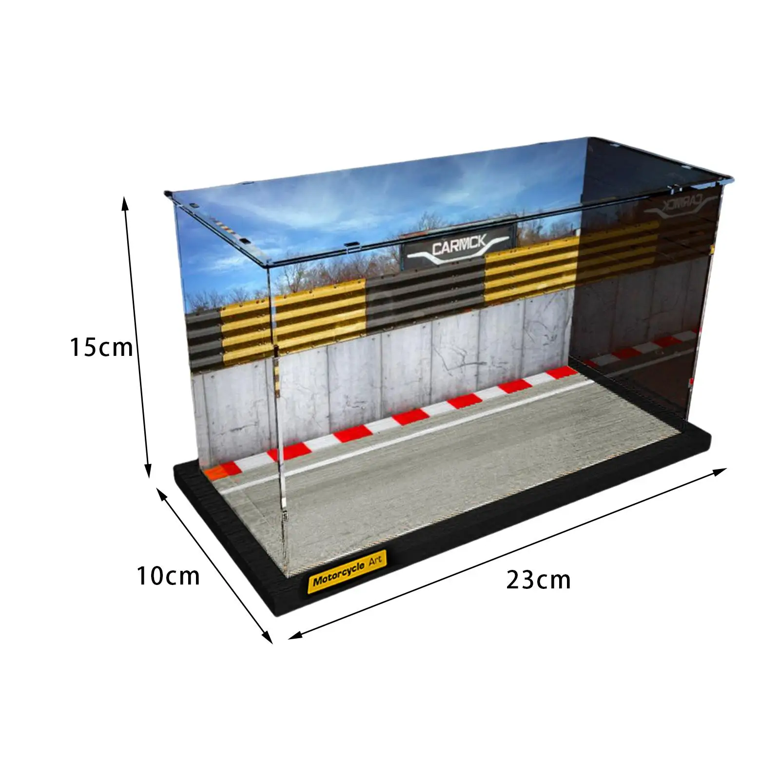 

1:12 Parking Lot Display Case, Diecast Car Garage Storage Boxes, Transparent