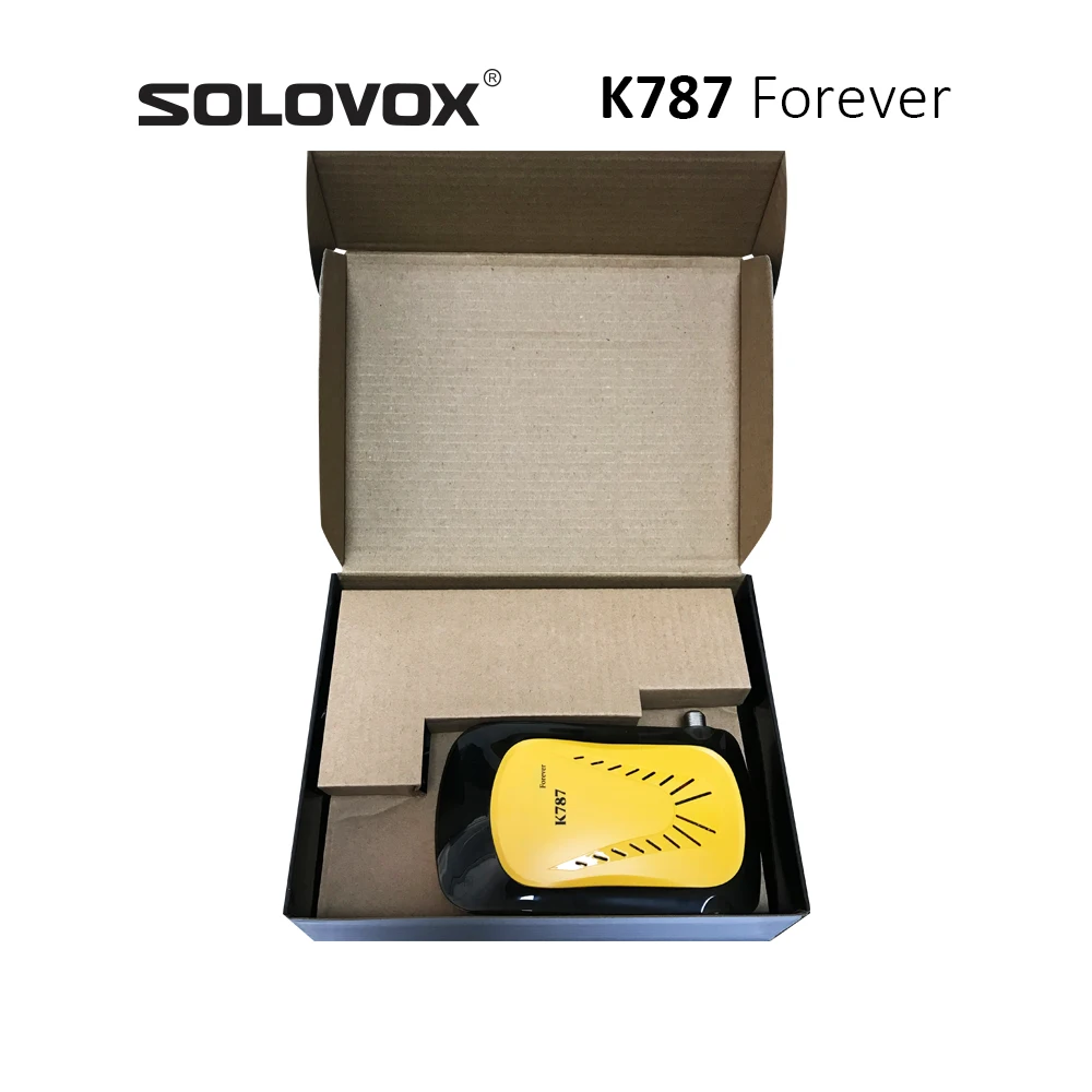 SOLOVOX K787 Forever DVB-S2X صندوق التلفزيون عبر الأقمار الصناعية يدعم 1080P Full HD H.265 HEVC فك USB 2.0 Inculding 2 قطعة RCU
