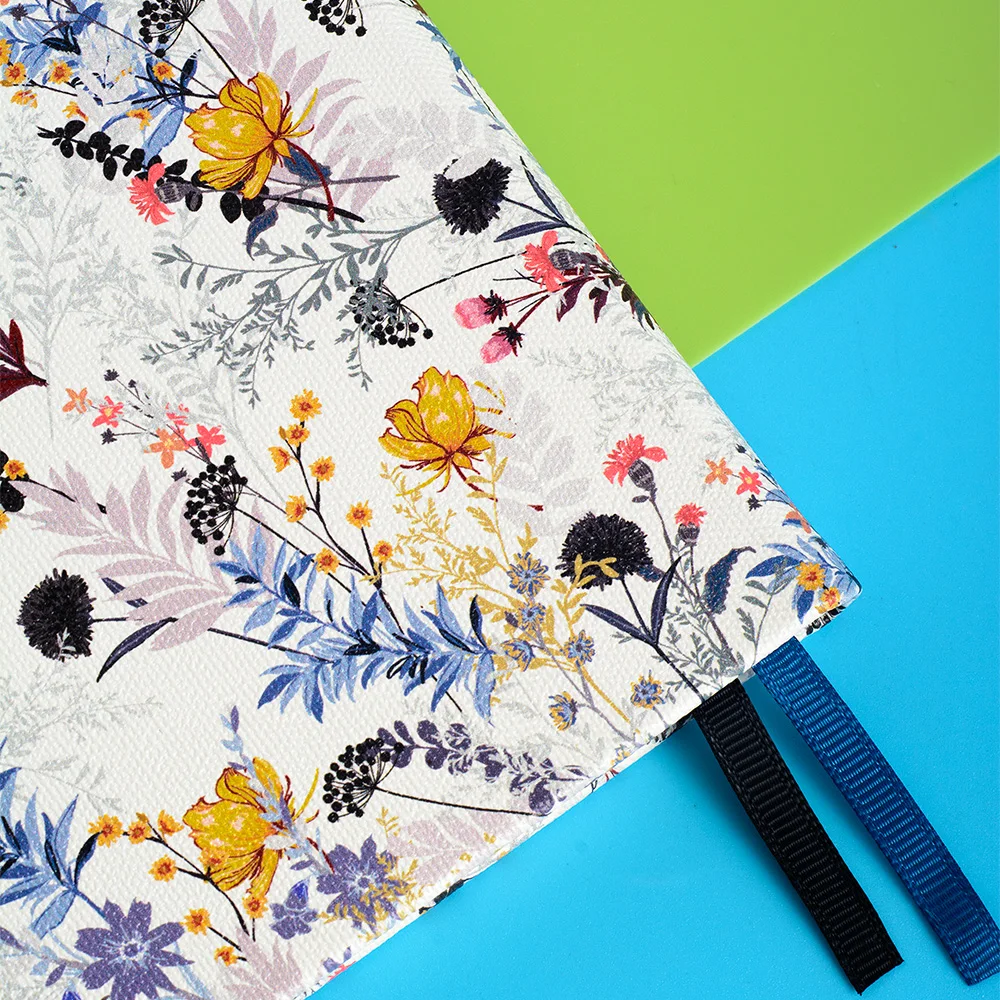 Notebook liso com elástico, Pen Loop Back Pocket, Capa Dura, Jornal em Branco, A5, 160gsm