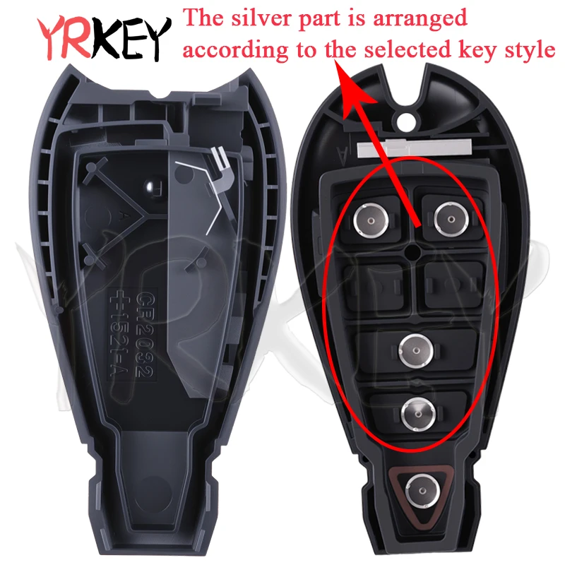 مفتاح بعيد فوب لدودج كاليبر رحلة لكرايسلر 300C فوييجر 2008-2010 ل جيب جراند شيروكي 434 ميجا هرتز ID46 رقاقة M3N5WY783X #5