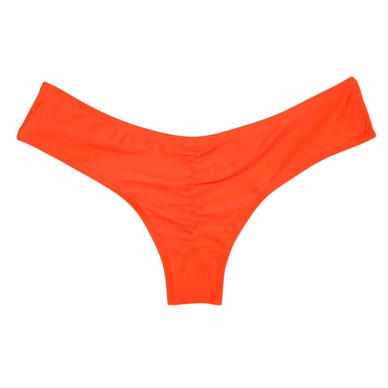 Traje de baño para mujer, Braga de Bikini con lazos laterales, bañador brasileño con Tanga, corte clásico, corto