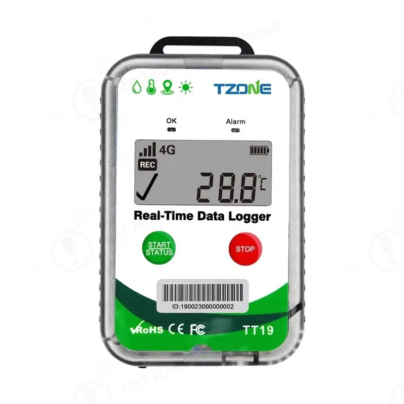 Real‑Time 4G WiFi GPS Temperature and Humidity Data Logger, Remote Monitoring Data Recorder