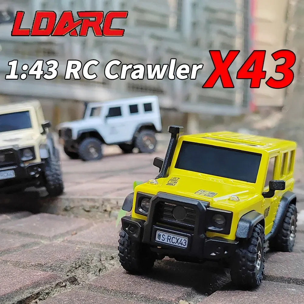 LDARC X43 Радиоуправляемый Автомобиль-гусеница Для Ползания, Масштаб 1:43, RTR 4WD, Миниатюрная Модель Альпинизма