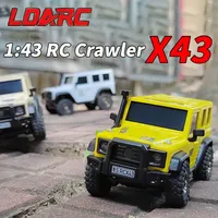 LDARC X43 Crawler RC car 1:43 RC Simulation Full Time RTR 4WD Remote Control Mini Climbing vehicle Adult Children's Toys