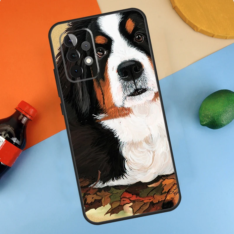 Funny Bernese Mountain Dog Case For Samsung Galaxy A54 A34 A14 A55 A35 A15 A56 A36 A16 A12 A32 A52 A13 A53 A17 A37 A57 - view 4