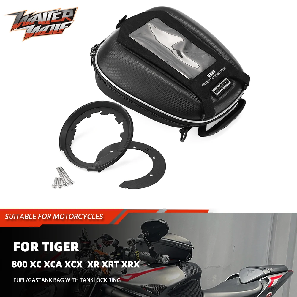 

Fuel Tank Bag For Tiger 800 900 850 Spor 955i 1050 1200/1215 Luggage Tanklock For Street Triple 660S 675 765 /SR/RS 1050 R/S/RS