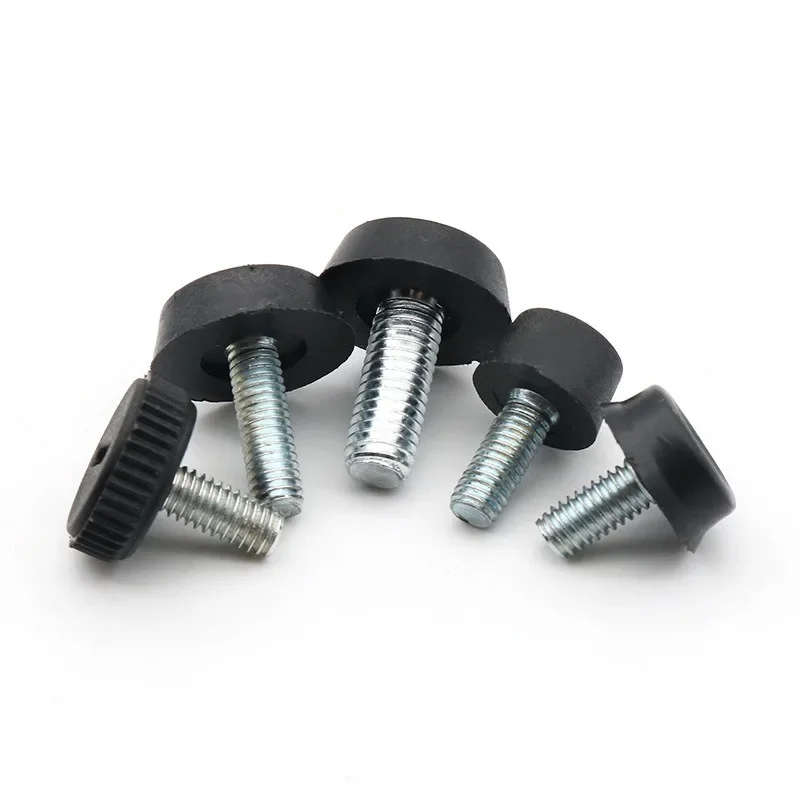 5PCS Iron Plastic Furniture Table Chair Sofa Leg Feet Slide Pad Adjustable Feet Floor Protector M6 M8 Screw In