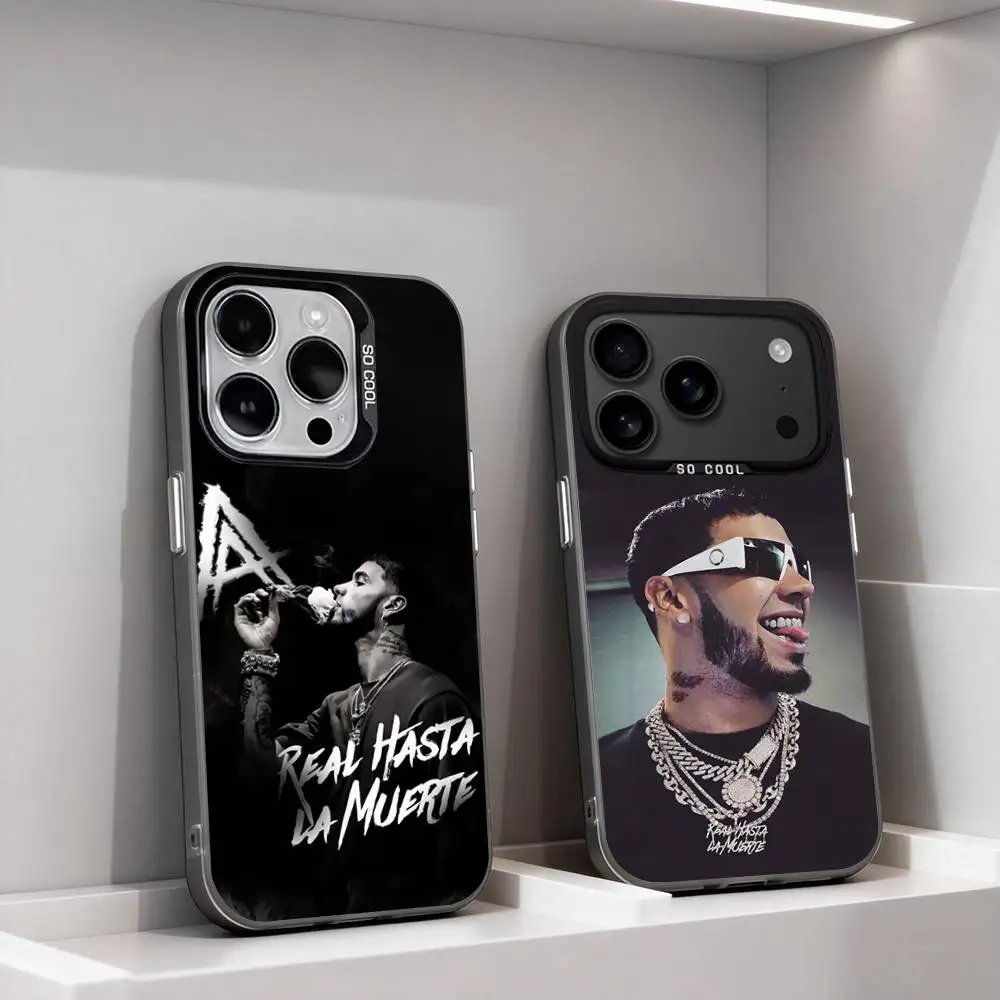 

Rapper A-Anuel AA Real Cool For iPhone 11,12,13,14,15,16,17,Pro,Max,Plus,E,Air,Mini Phone Case IMD Matte Black