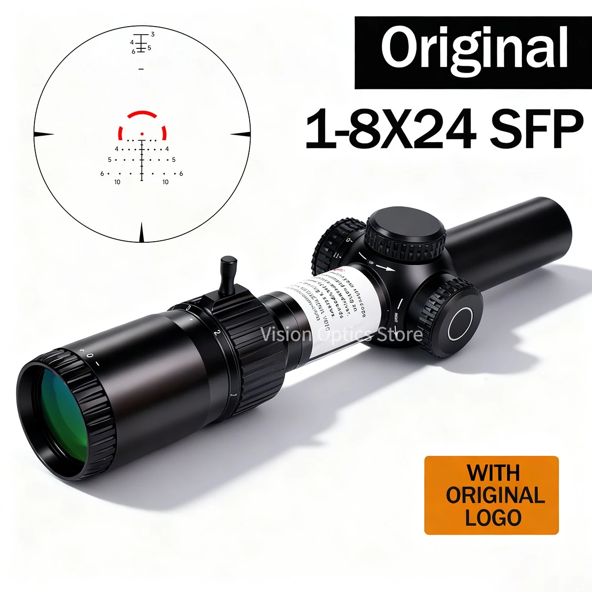 

Scope 1-8X24/1-6X24 Original Optics Second Focal Plane(SFP) Riflescope Reticle Waterproof/Shock Resistant Hunting Sight