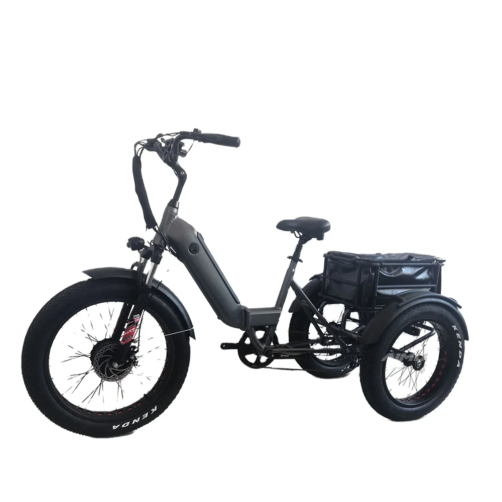 Super Factory torque sensor electric tricycle 2000w dual motor electric trike 40ah hidden battery etrike for adults