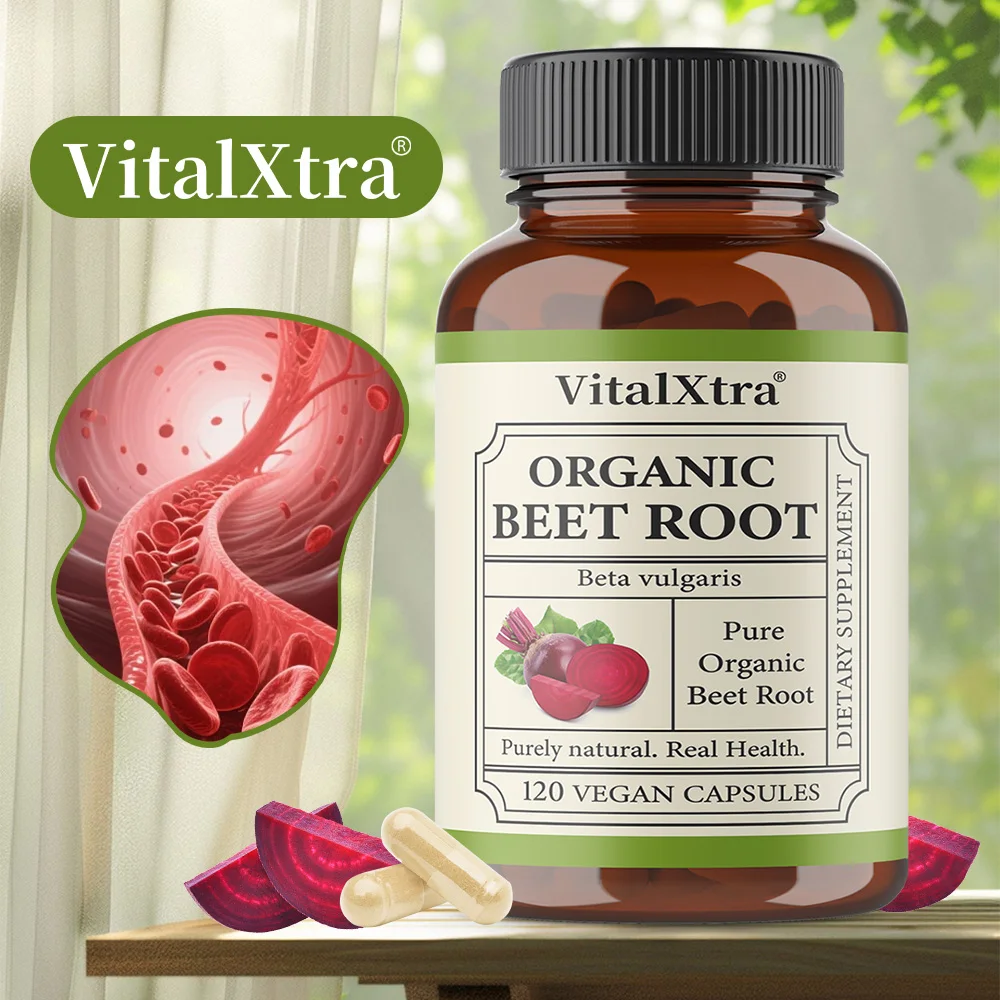 Beet Root Capsules - Supports Blood Pressure, Digestive, Immune System, Non-GMO & Gluten Free