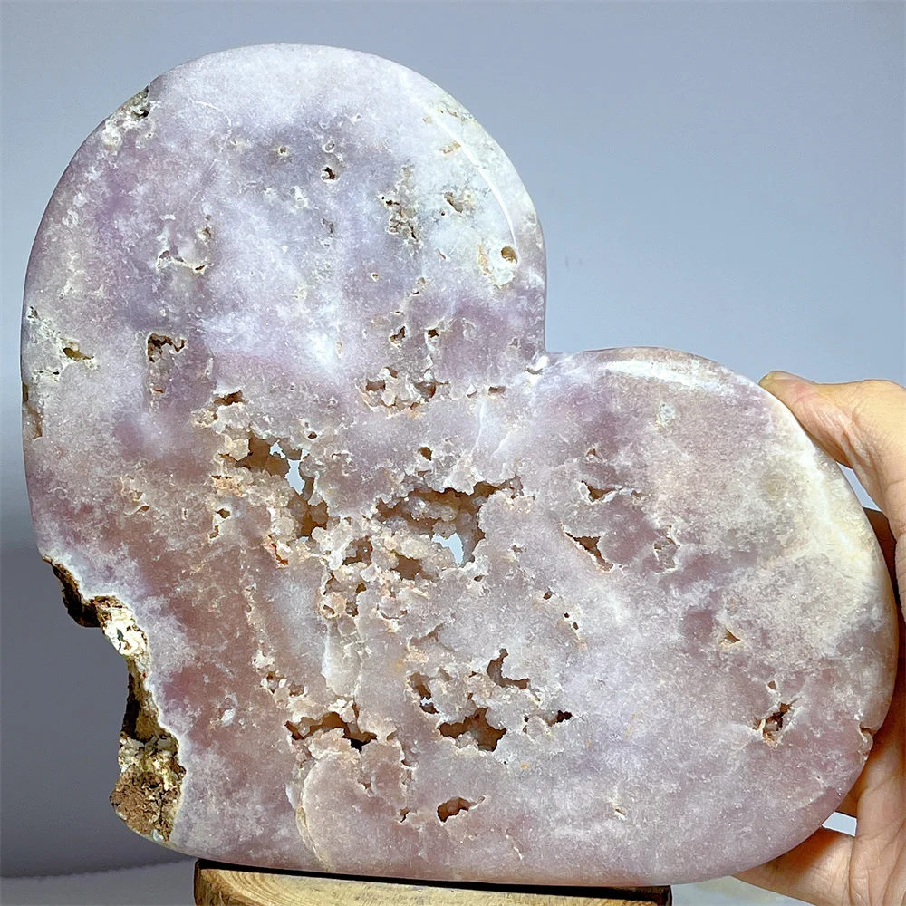 Pink Flower Agate Druzy Stone Quartz Gemstone Quartz Reiki Chakras Ornaments Energy Healing Gemstones Home Decoraition