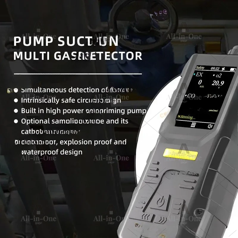 Approved 4 In1 Portable Automotive Emission Gas Analyzer, VOC Automotive Exhaust Gas