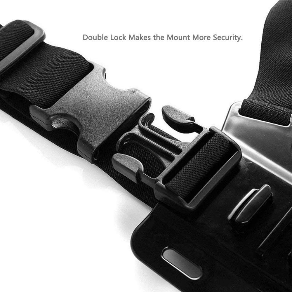 Straps Mount for Gopro Hero 12 11 10 9 8 7 6 5 4 Session 3 MAX Black Accessories Adjustable Chest Mount Harness Chest Strap Belt