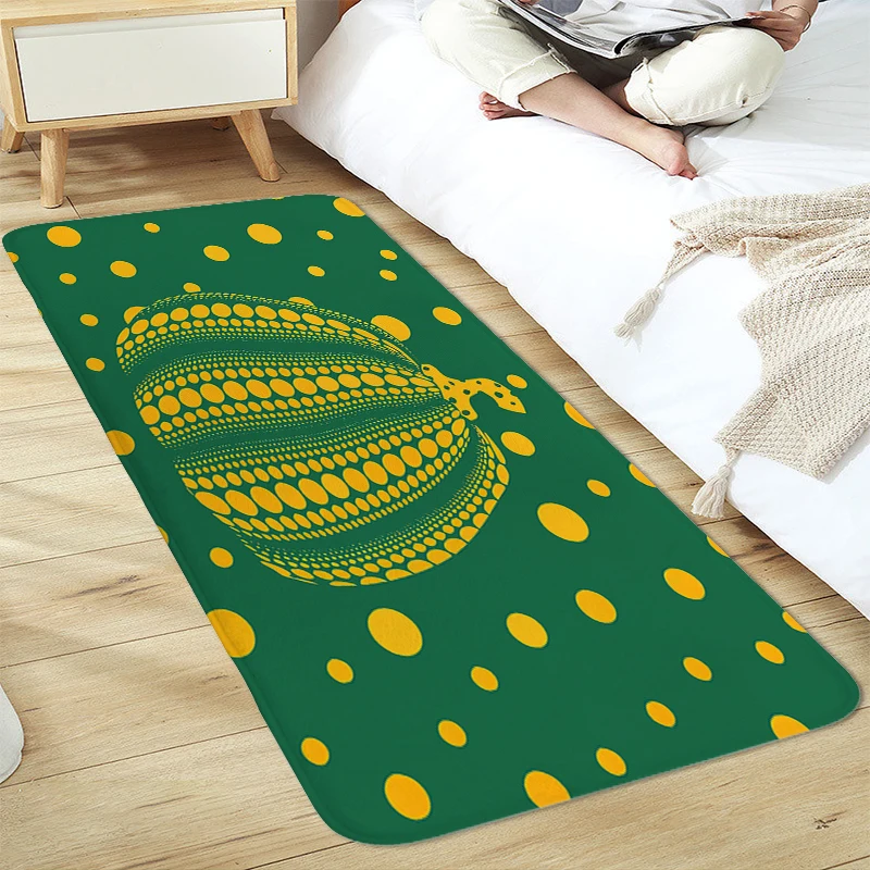 Bath Mat K-Kusama Veranda Floor Carpet for Bedroom Living Room Non Slip Rug Aesthetic Doormat Entrance Door Room Decorating Item