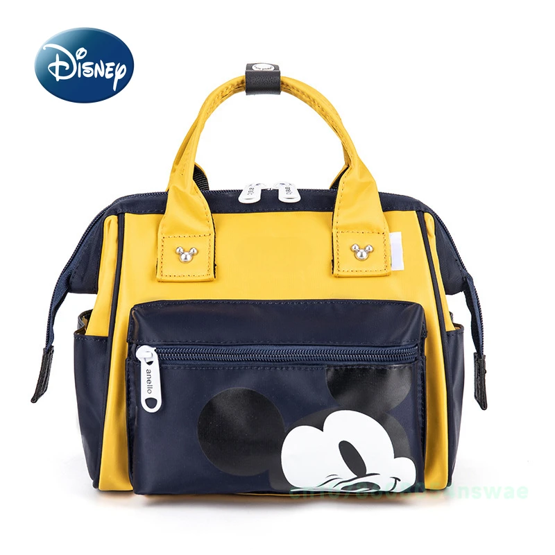 Nueva mochila de pañales de Mickey de Disney, bolso de bebé de moda de marca de lujo, mochila multifuncional de moda para pañales de bebé