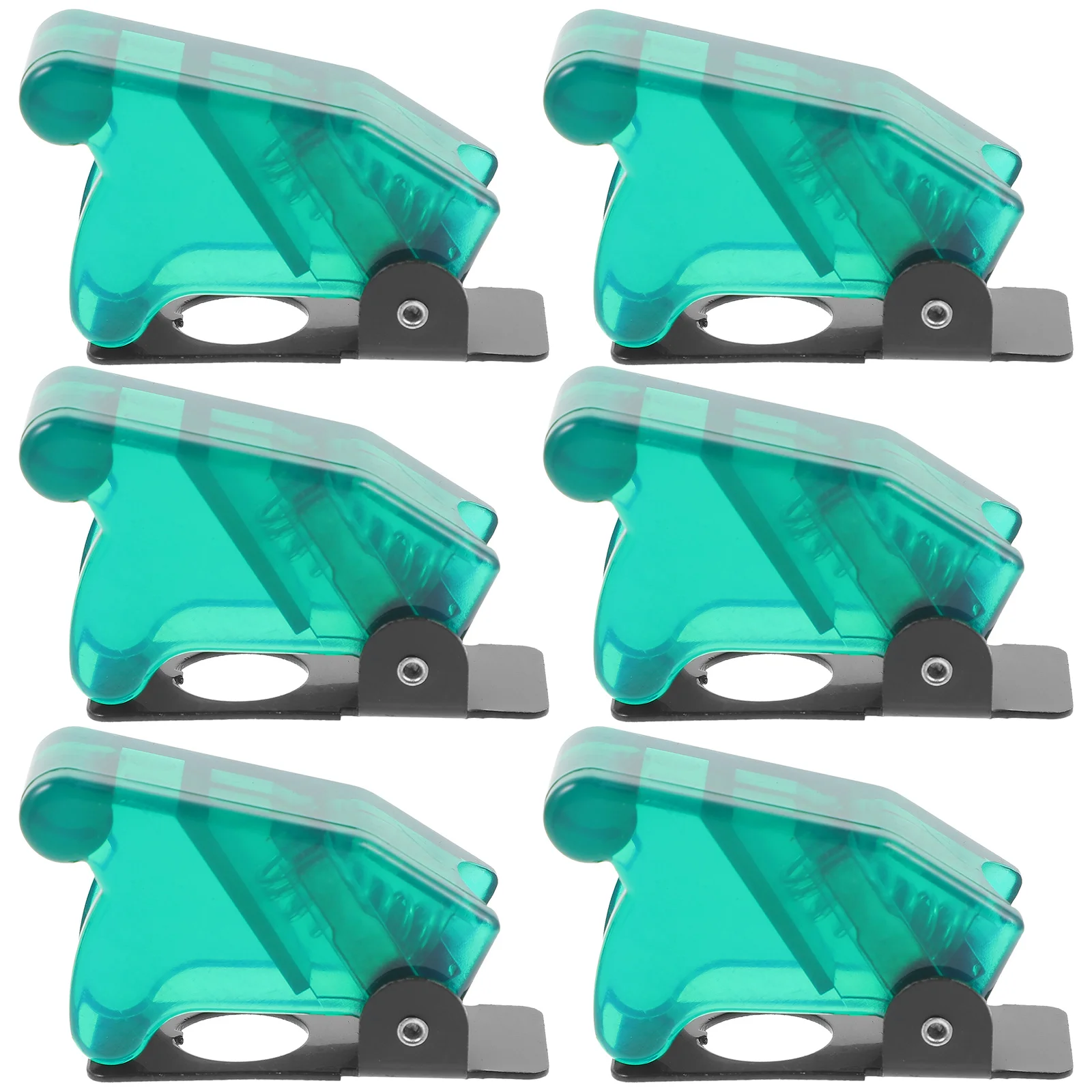 

6Pcs Toggle Switch Protector Guard Dust Waterproof Covers Protective Flip Plate for Automotive Rv Atv Utv Truck Buttons