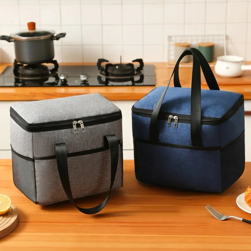 Borsa per il pranzo portatile impermeabile borsa per il ghiaccio cationica grande borsa per l\'isolamento termico borsa per il pranzo di grande