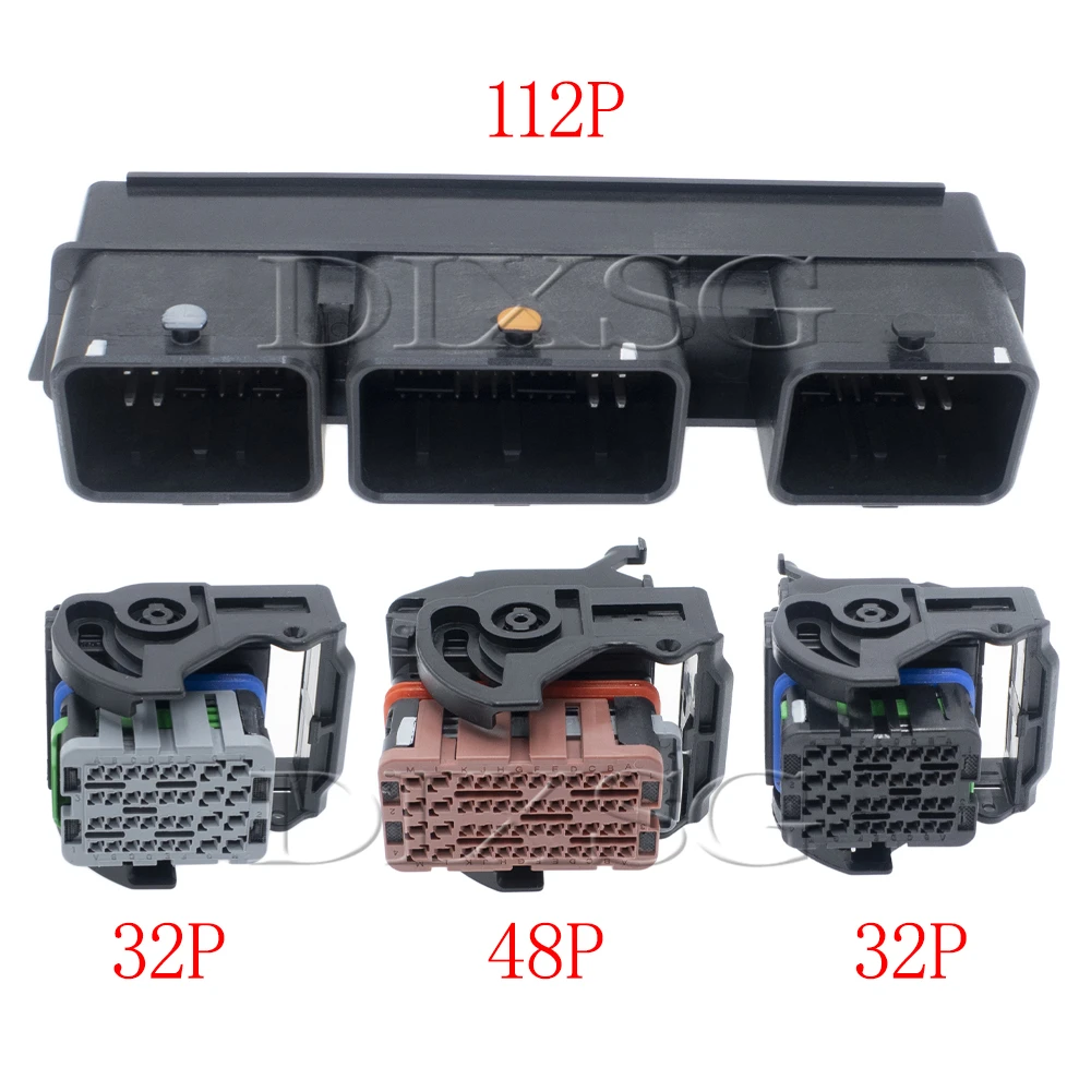 1 Set 32/48/112 Pin 64333-0100 64319-3218 64320-1319 Auto Engine Computer Board Cable Harness Socket PCB Plug ECU Connector