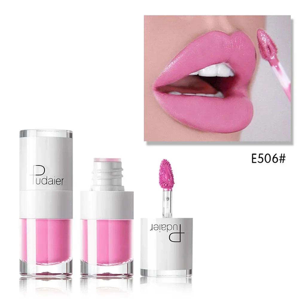 16 Colors Velvet Matte Lip Gloss Sexy Pink Lipstick Long Lasting Matt Lip Tint Waterproof Non-Stick Cup Lip Gloss Makeup