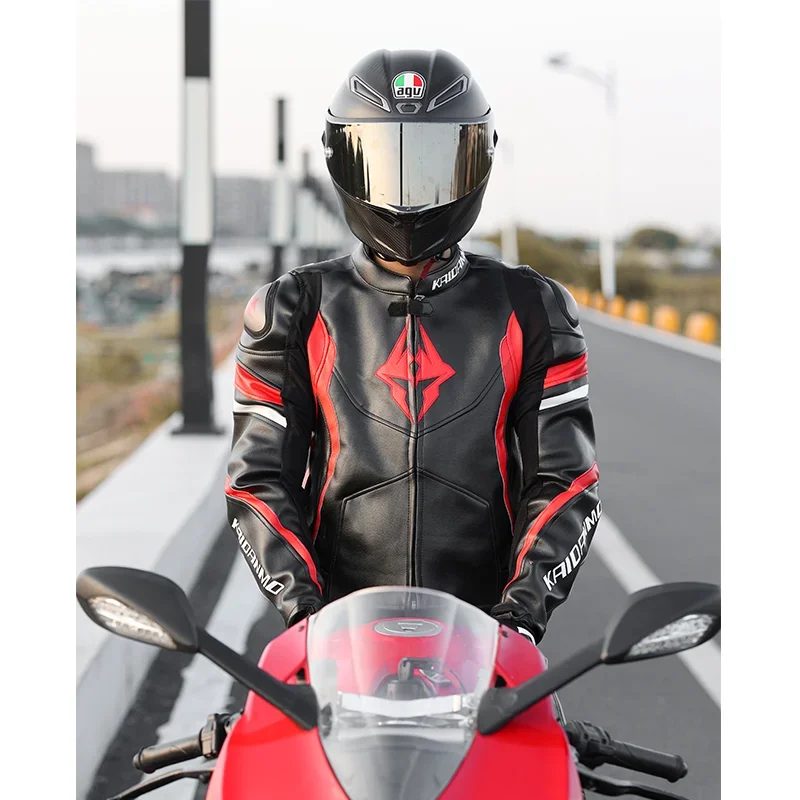 Motorcycle Coat Male Waterproof Winter Warm Racing Suit Four Seasons Motorcycle Female Windproof Rain And Fall Leather Motorcycl