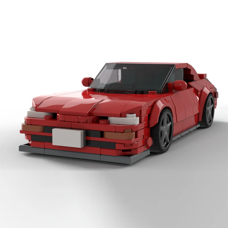 City Car Model MOC Building Bricks Sporty Compact Double Door Coupe Modular Technology Children Holiday Gifts Assemble Toys Suit