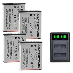 3.7V 1400mAH NP-BG1 Battery Suitable for Sony Camera DCS-T100 DCS-H50 DCS-W300 DCS-W55 DCS-W70 DCS-W80