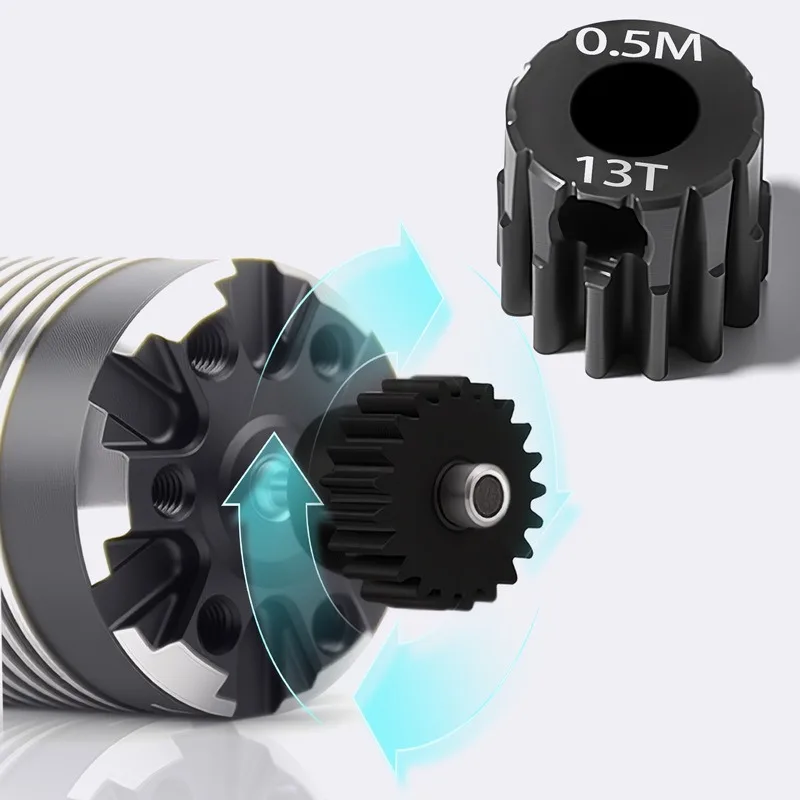 عالية الجودة 13T-27T المواد هاردن M0.5 حفرة 3.175 مللي متر رمح ترس معدني ترس المحرك ل RC عربات التي تجرها الدواب تروجي شاحنة كبيرة