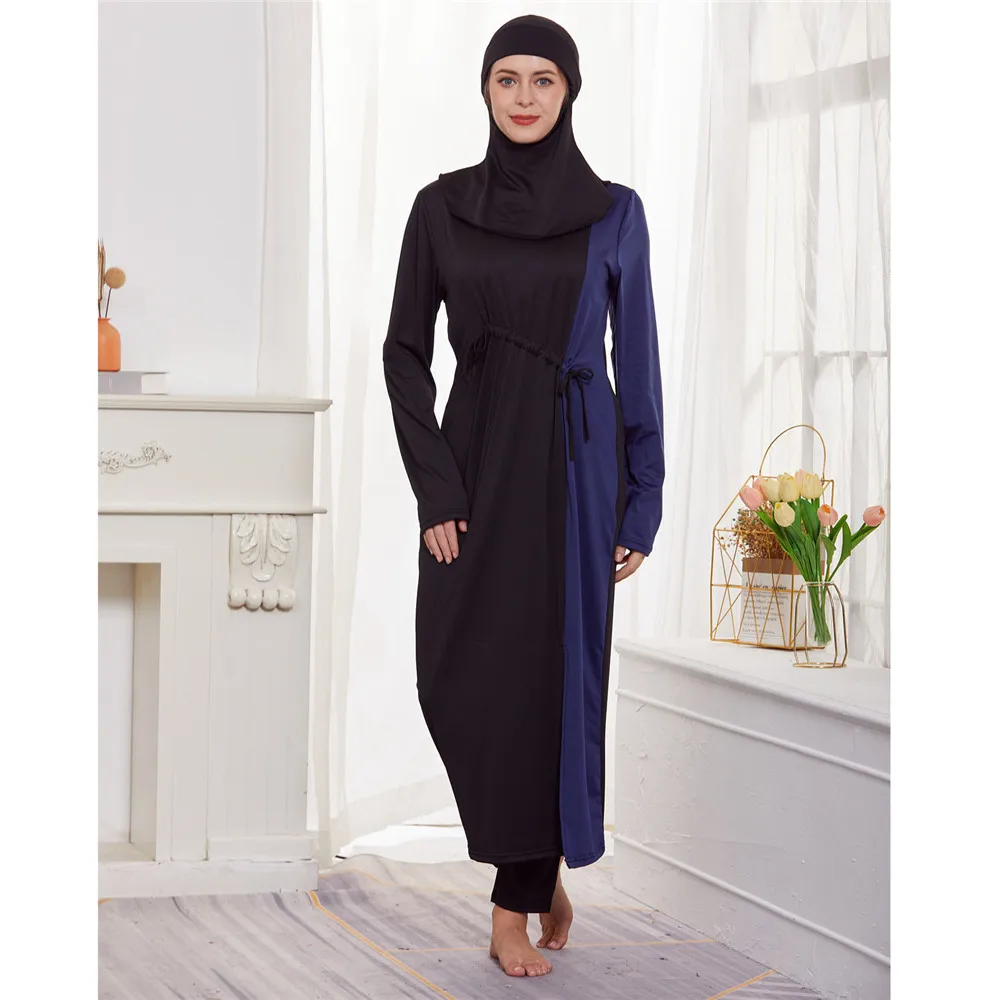 3pcs Islamic Modest Swimwear Tunic Robe Long Burkini Muslim Women Swimsuits For Women Swimming Bathing Surfing Wear Full Cover