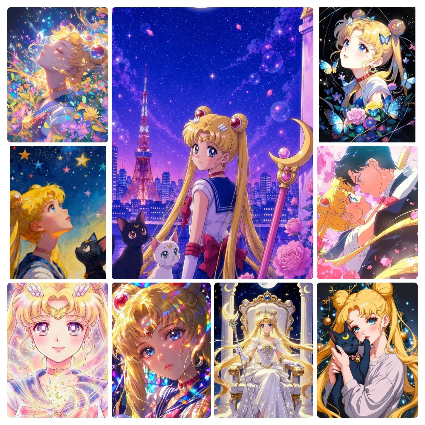 Jigsaw Puzzle 500/1000 Pieces Sailor Moon Anime Character Puzzles Adult Present Portable Box for Family Games Educational Toys