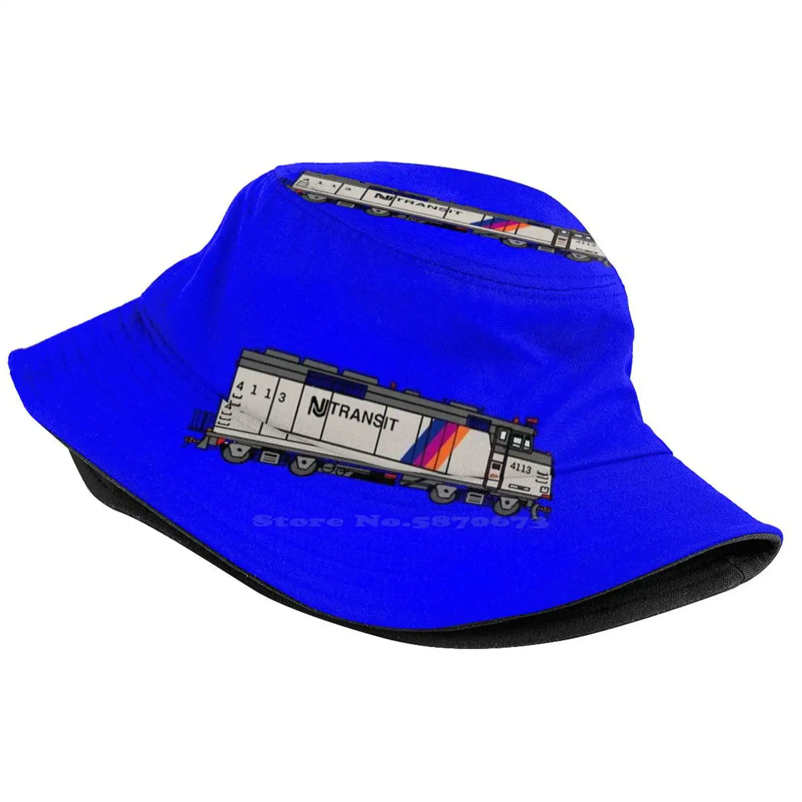 Nj Transit F40ph Outdoor Sun Fishing Panama Hats Njtransit Commuter Usa F40ph Blue Train Rails