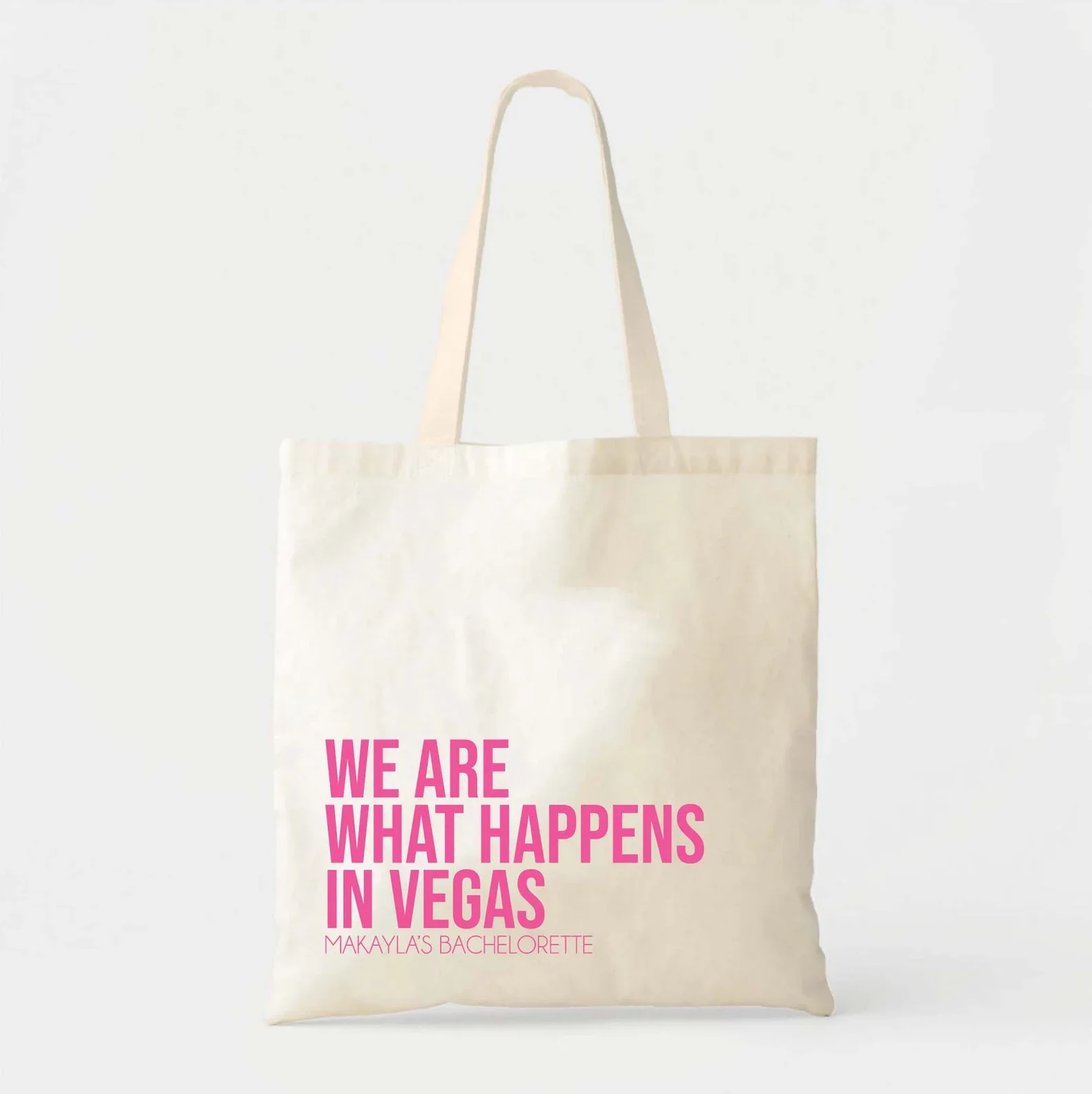 What Happens In Vegas Tote - Vegas Bachelorette - Custom Bridesmaids Tote - Bachelorette Tote - Vegas Welcome Tote - Custom Name