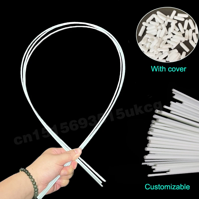 3pcs/lot Belly Dance Accessories Flexible Stick 3mm Veil Flags White Glass Fiber Rod Lenght Color Thickness Can Be Customized