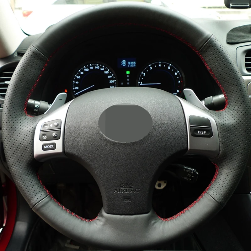 For Lexus is250 IS250C IS300 IS300C IS350 IS350C F Sport 2005-2011 Hand-Stitched Car Steering Wheel Cover Leather Car Interior