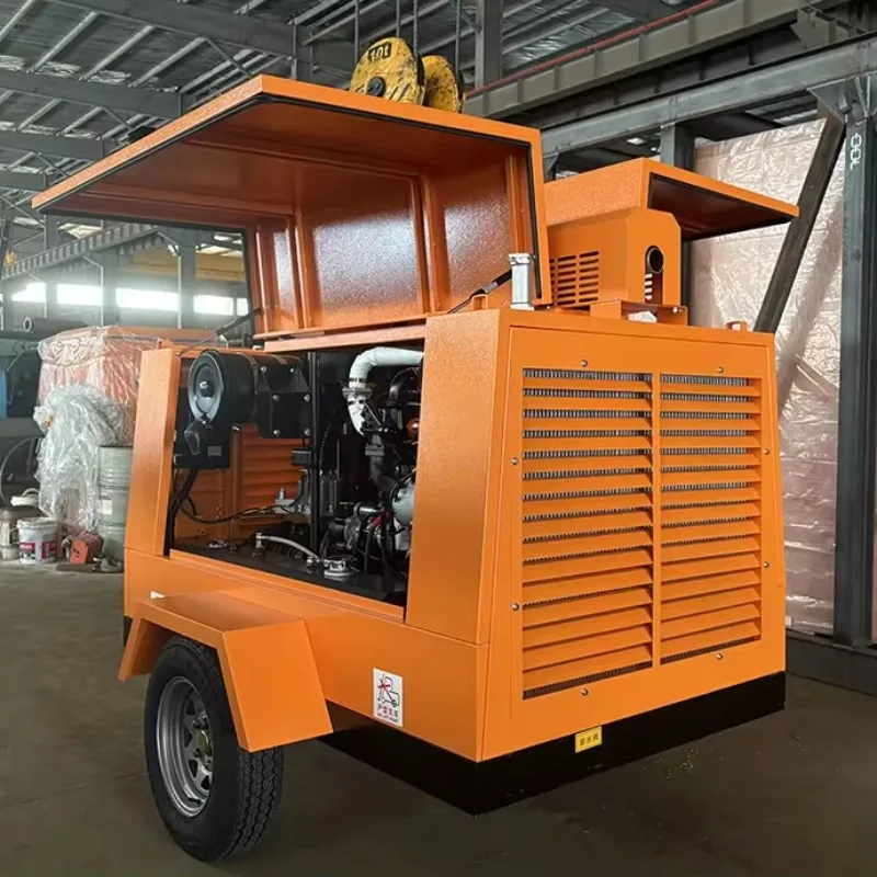 YG Customized China Brand Screw Air Compressor Mining Diesel Wheeled Rotary Screw Air Compressors For Mining