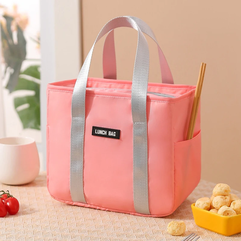 Insulated Lunch Box Thermal Bag Large Capacity Work Food Delivery Storage Container For Women Cooler Tote Travel Picnic Pouch