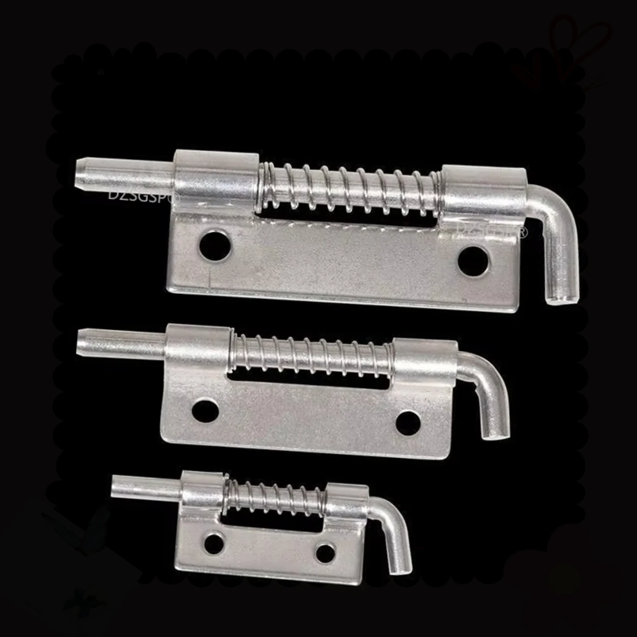 304  Silver Stainless Steel Door Latch Sliding Lock Barrel Bolt Latch Hasp Staple Gate Safety Lock