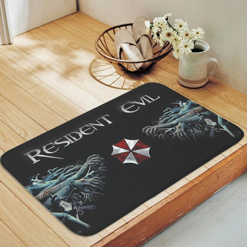 

Room Floor Carpet R-Resident E-Evil Kitchen Bathroom Foot Mat Non-slip Main Door Entry Mat Slip-resistant Home Decor Items