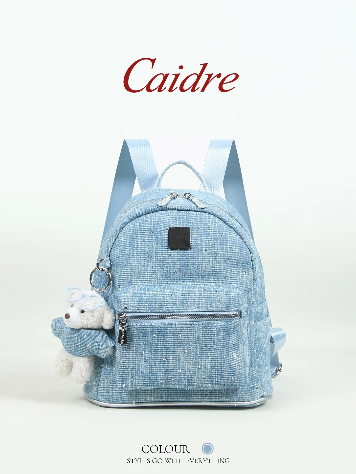 caidre-cute-little-bear-denim-canvas-double-shoulder-bag-women's-commuter-travel-backpack-soft-handle-zipper-closure-bucket-s