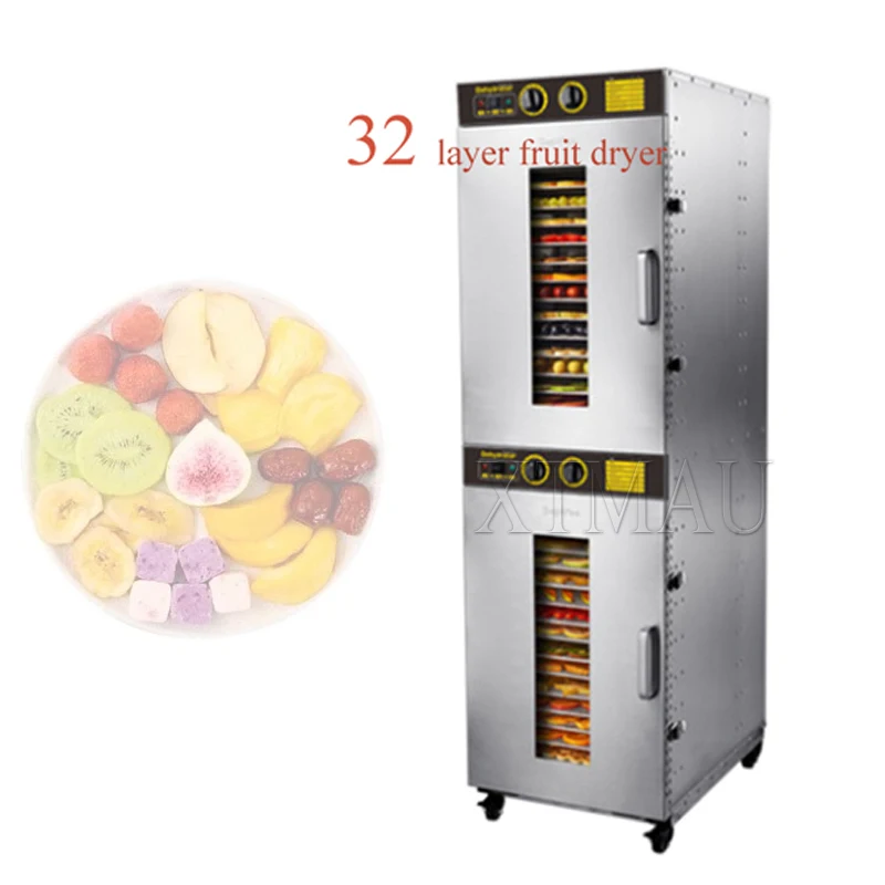 

32 Layer Large Fruit Air Dryer 40°C-90°C Adjustable Temperature Electric Dehydrator Meat Food