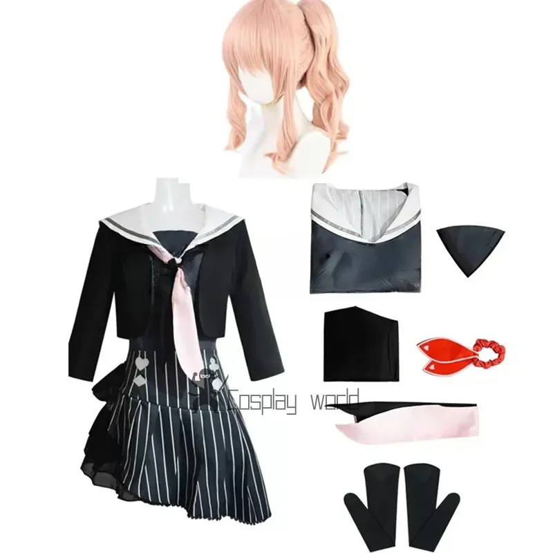 مشروع Sekai الملونة المرحلة الفذ Akiyama Mizuki تأثيري حلي أنيمي Amia شعر مستعار المرأة JK بحار موحدة ليتا فستان ازياء