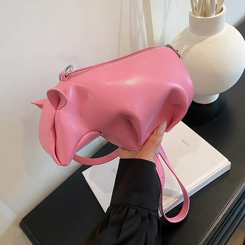 

Женская сумка с химерным дизайном теленка, игривая сумка через плечо, регулируемый плечевой ремень, сумка для повседневного использования в стиле каваи