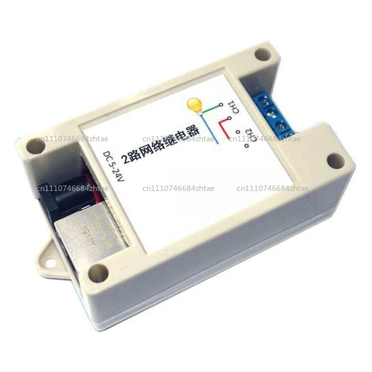 Ethernet 2 channel Relay Board Delay Switch TCP/UDP Controller Module WEB Server