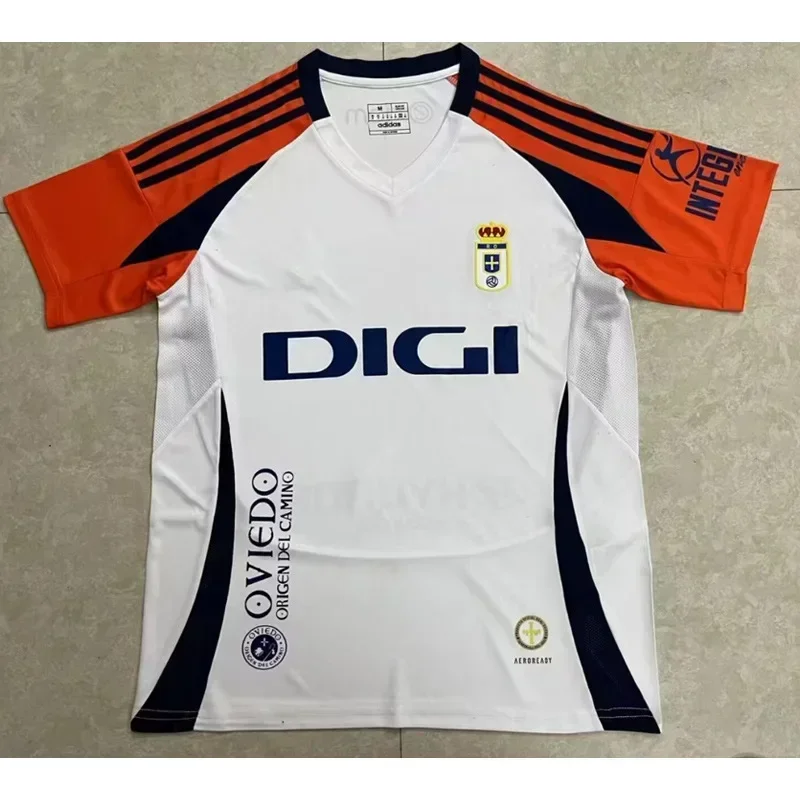 

New Style 2425 Oviedo Jersey Albacete Elche Football Sportswear Men's Short Sleeved Quick-drying and Breathable Fashion T-shirt.