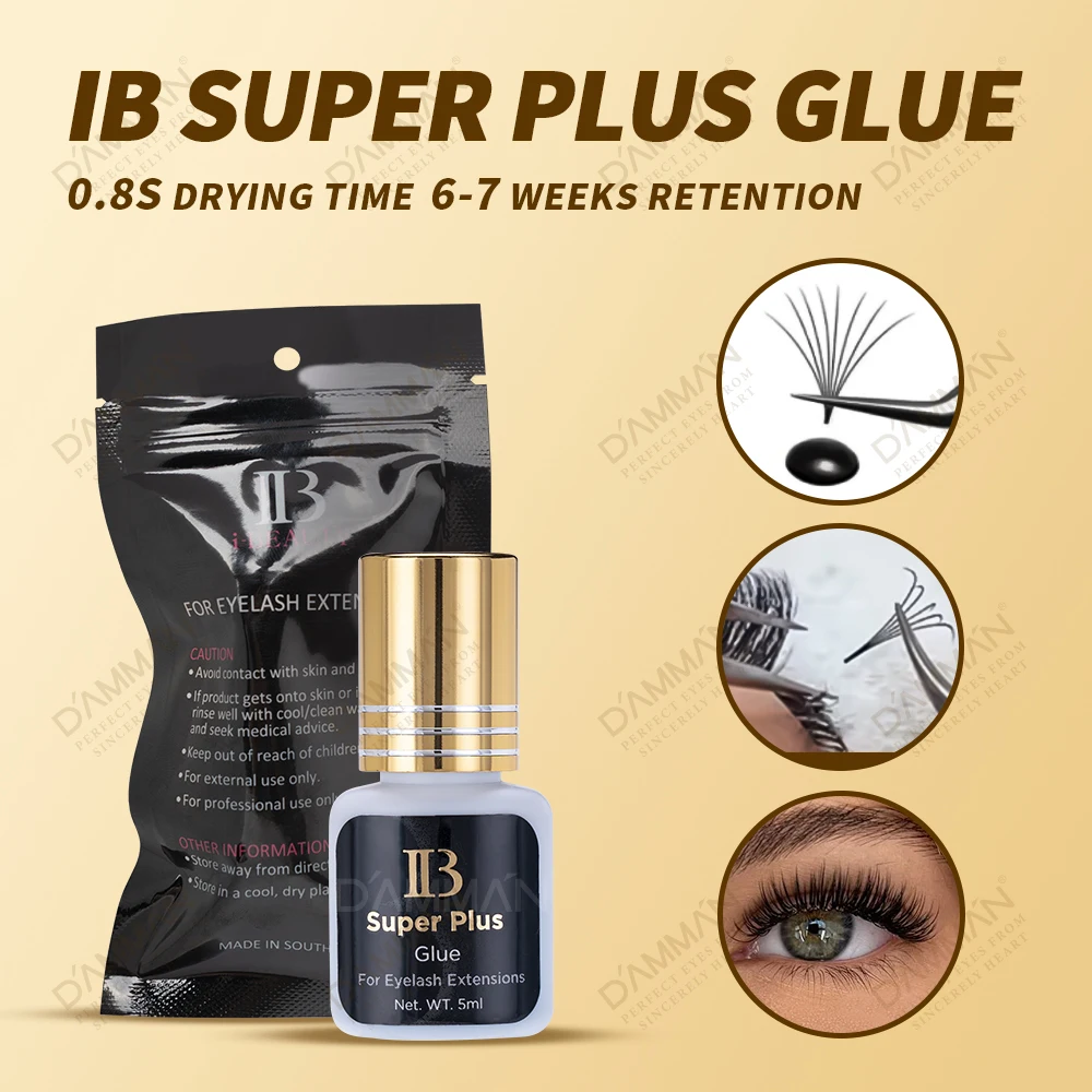 1Bottles IB Super Plus Glue For Eyelashes Extensions Korea Original Lashes Adhesive Long Lasting IBeauty Lash Glue Makeup Tools