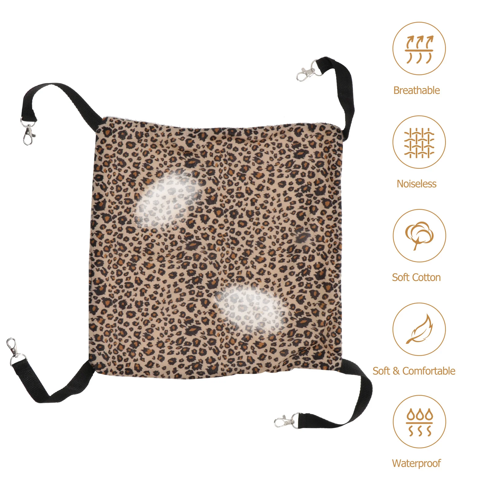 

2Pcs Cat Hanging Bed Warm Sleeping Hammock Removable Pet Cage Pad Space Saving Activity Boosting Nest Cat Hammock