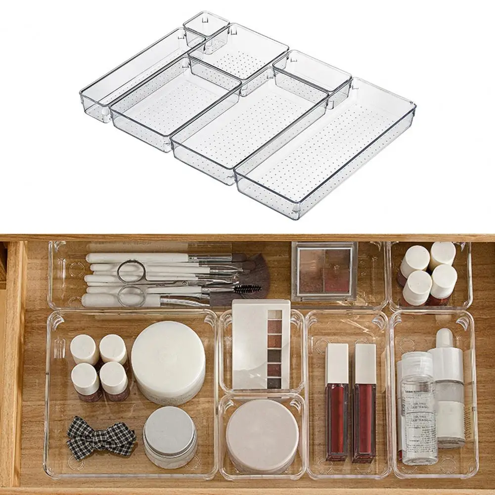 Más compartimentos duraderos para dormitorio, caja organizadora transparente, cajón para dormitorio