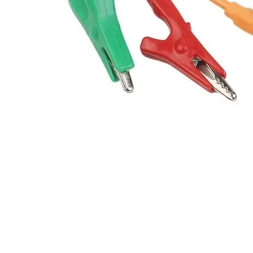10 Color Banana To For Alligator Clip Leads 1M Flexible PVC Copper Wire For Multimeter Electrical Testing Measurement Tool
