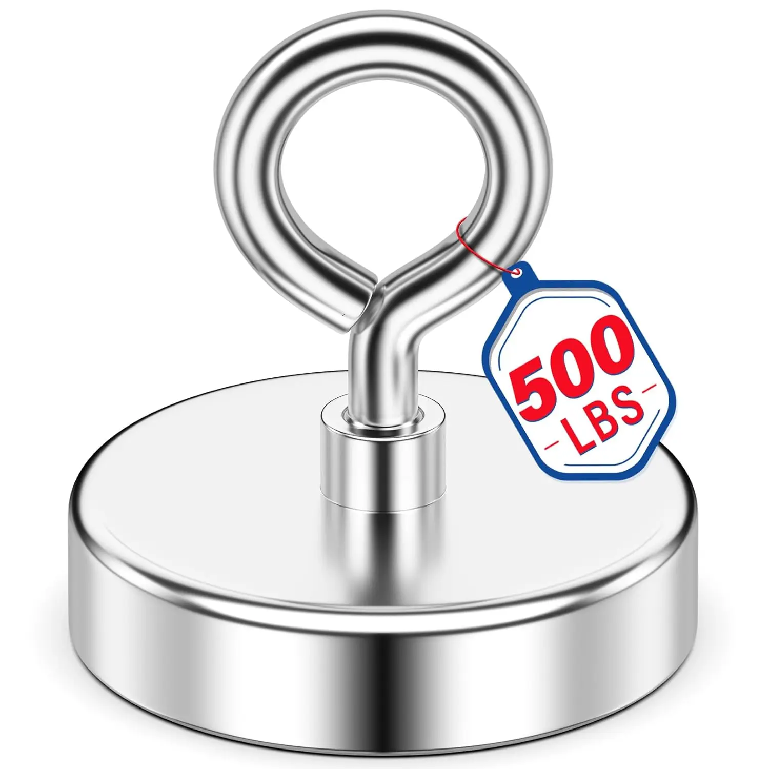 

Магнит для рыбалки с силой тяги 500 фунтов, диаметр 2,36 дюйма, для подводного поиска и извлечения металла